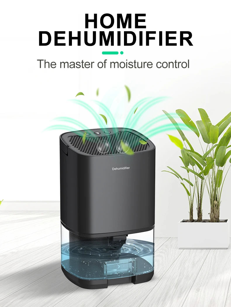 Portable Silent Air Dehumidifier with EU/US Plug
