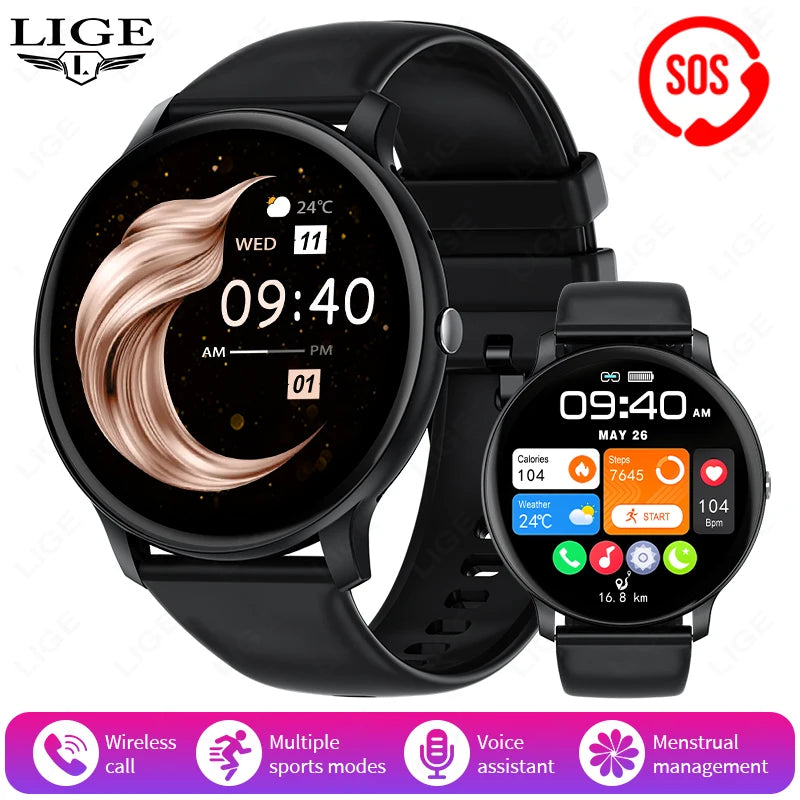 2025 Bluetooth Smart Watch for Women & Men with Fitness Tracker