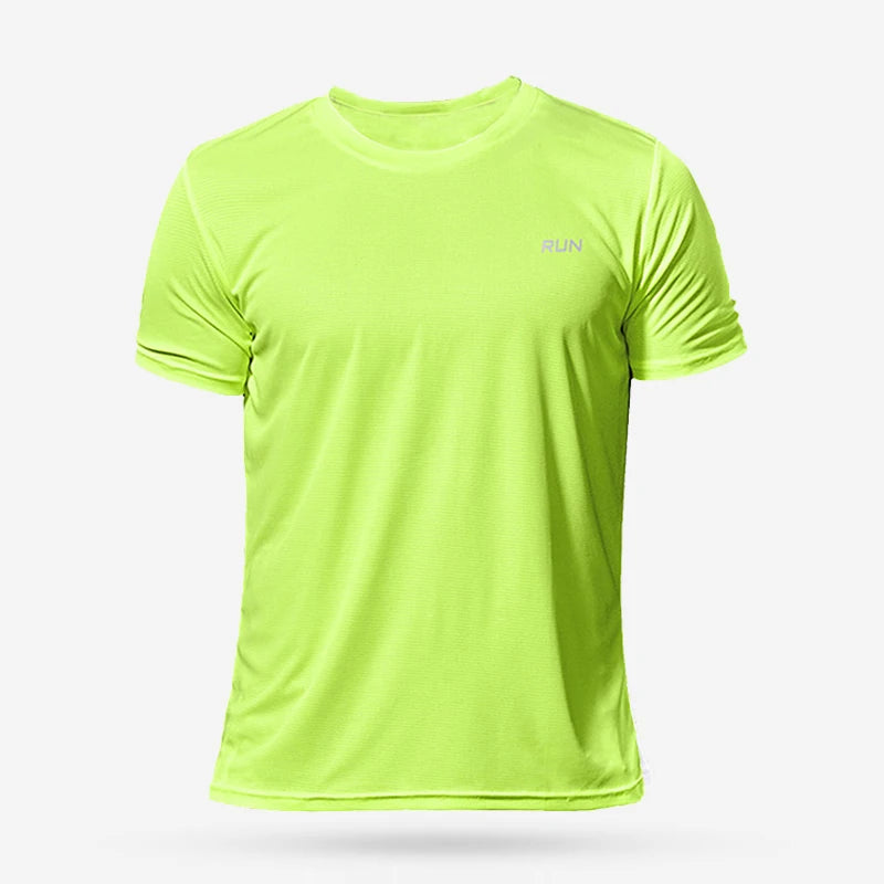 Men’s Quick-Dry Sports Shirt – Compression Fit Gym & Soccer Tee