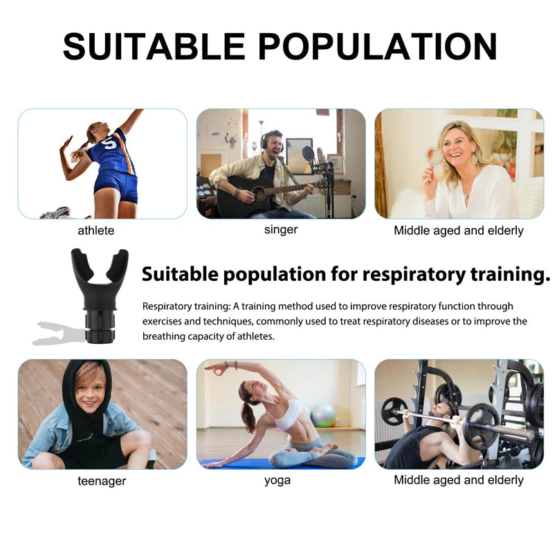 Breathing Trainer Lung Flexer – Adjustable Lung Capacity Exerciser