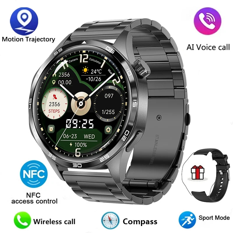 GT5 Pro Smartwatch with AMOLED, GPS, NFC & Bluetooth Call