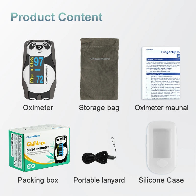 ChoiceMMed Pediatric Finger Pulse Oximeter with OLED Display