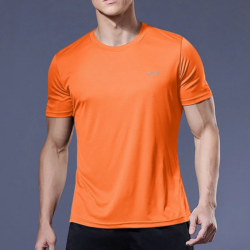 Men’s Quick-Dry Sports Shirt – Compression Fit Gym & Soccer Tee