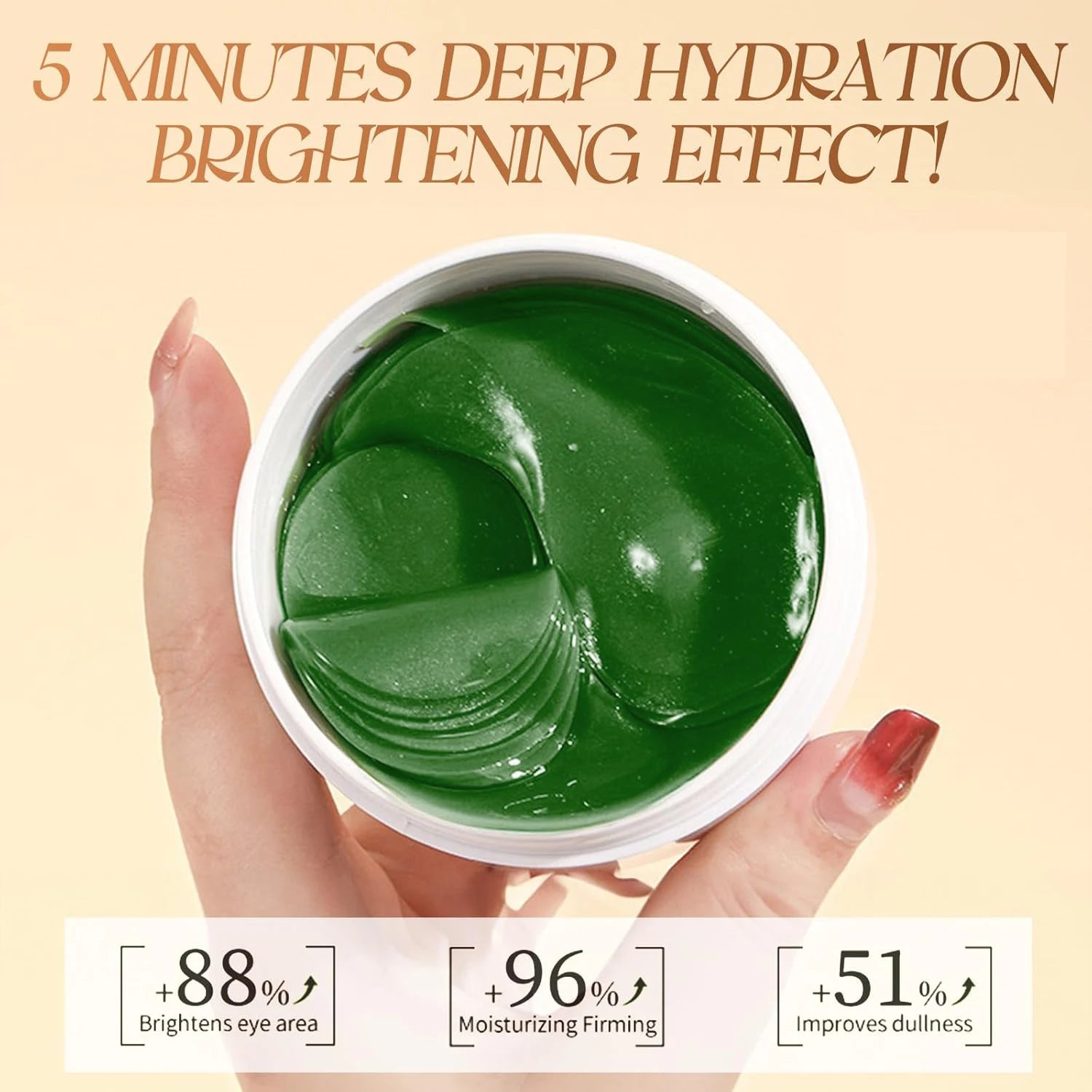 60pcs Seaweed Collagen Eye Masks – Dark Circle & Puffiness Treatment