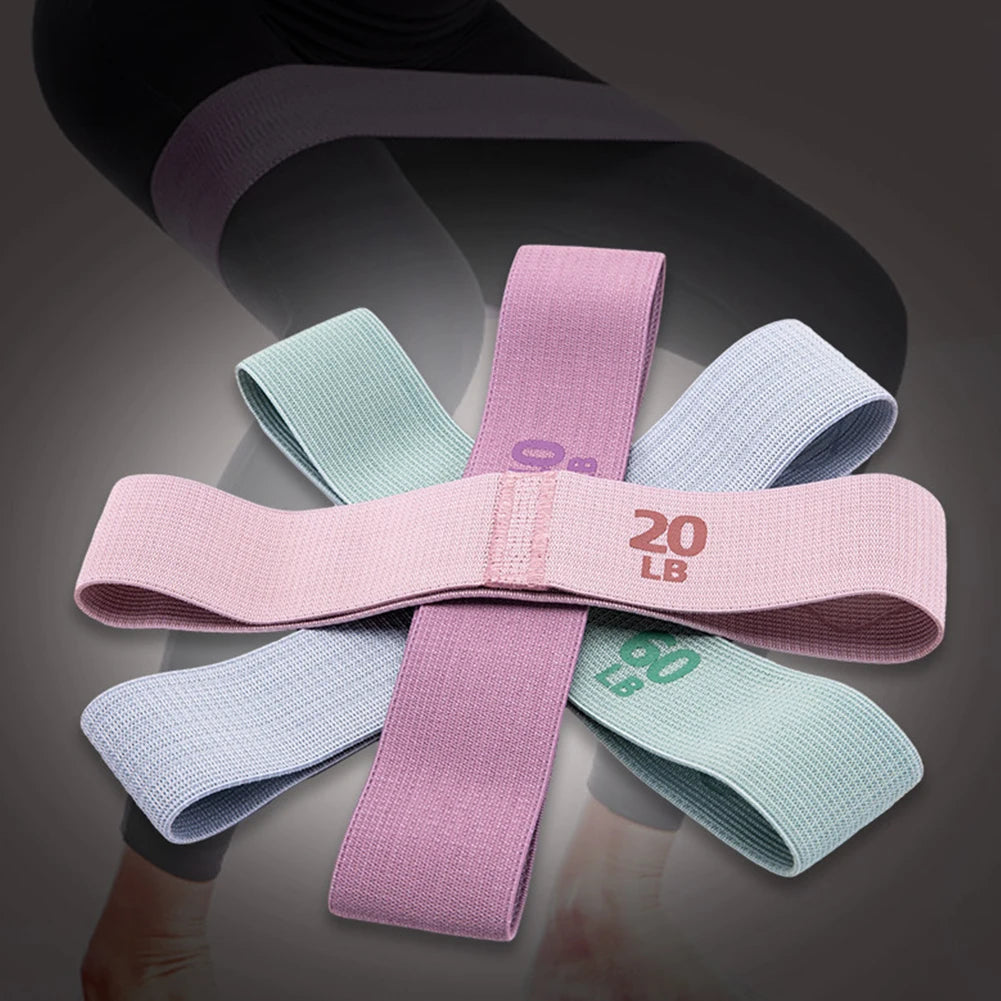 Leg & Glute Resistance Loop Bands – Elastic Booty Workout Sett