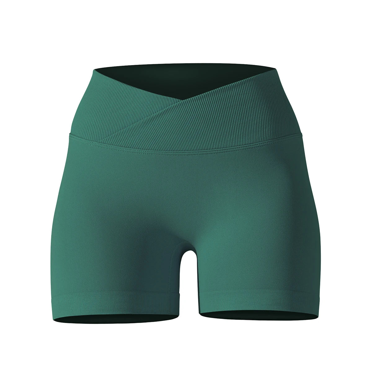 Crossover Waist Women’s Yoga Gym Shorts