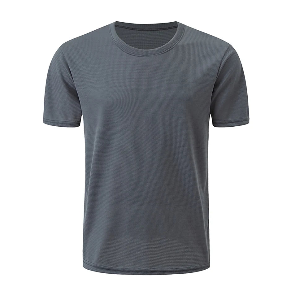 Men’s Waffle Sports Shirt – Short Sleeve Training Tee (1/5 Pcs)