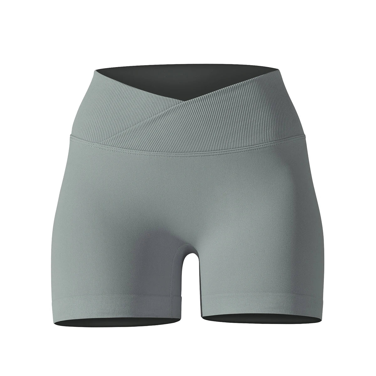 Crossover Waist Women’s Yoga Gym Shorts