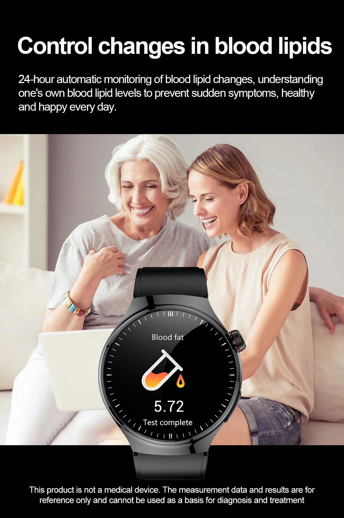2025 Nursing-Grade Health Smartwatch with ECG, PPG & Bluetooth Call