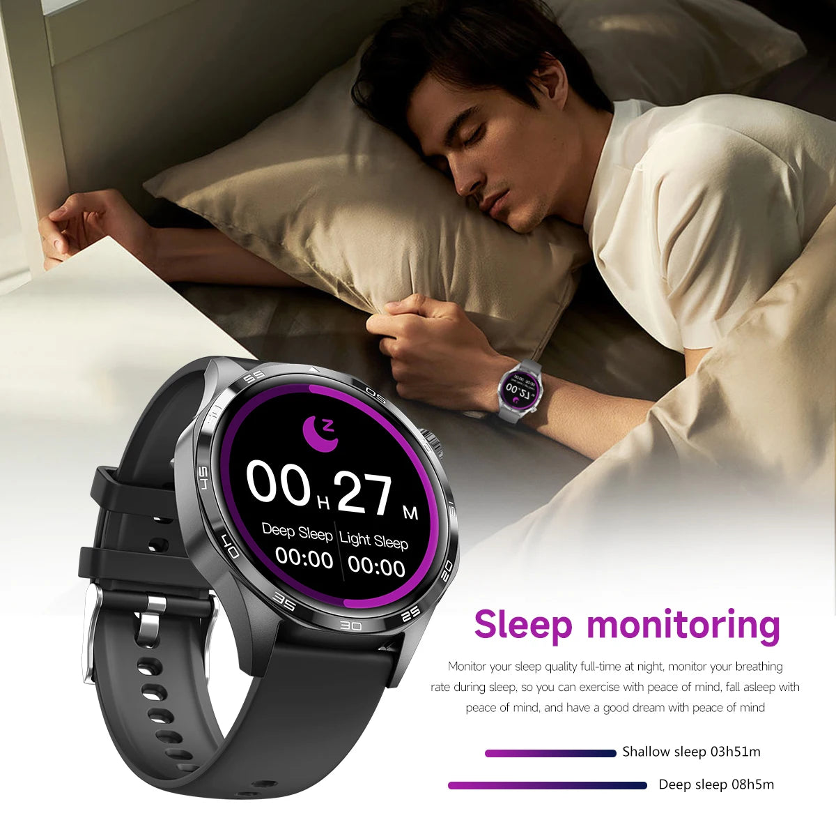 GT5 Pro Smartwatch with AMOLED, GPS, NFC & Bluetooth Call
