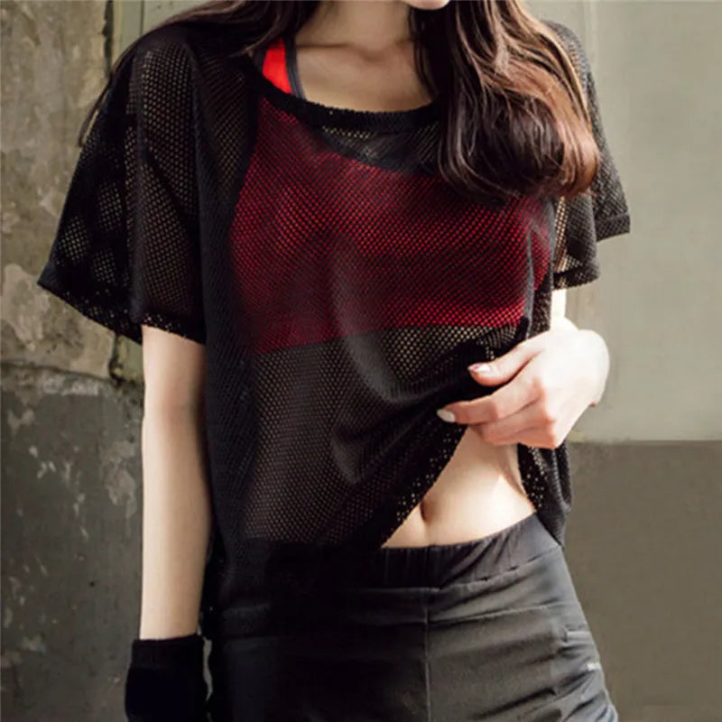 2025 Women’s Quick-Dry Mesh Yoga & Running Tank Top