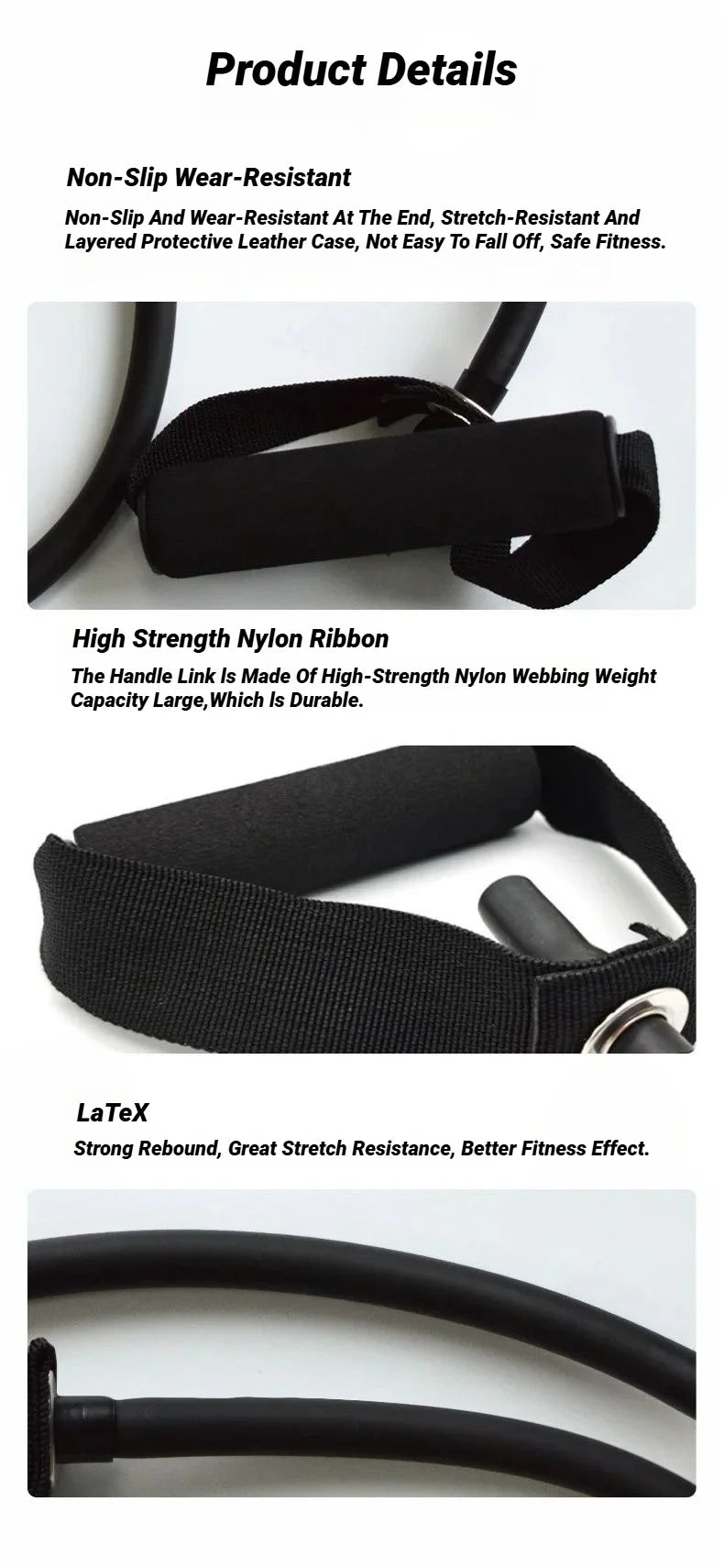 Resistance Bands with Handles – 5-Level Home Workout Set