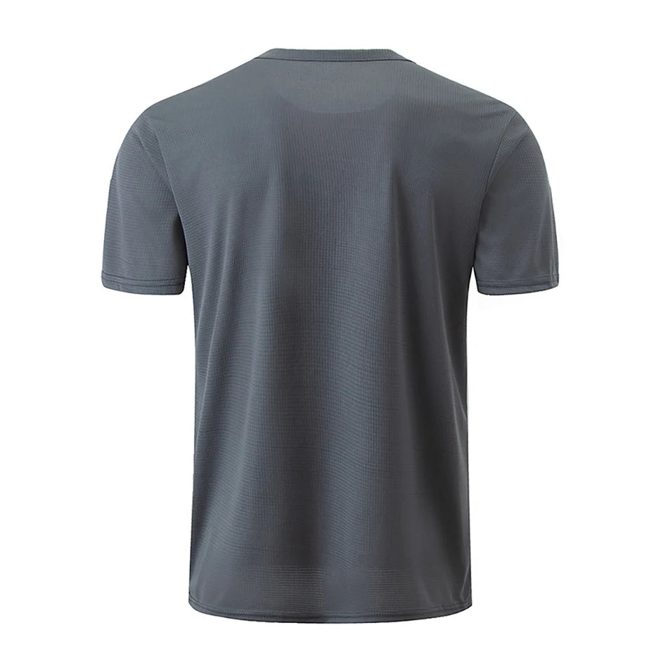 Men’s Waffle Sports Shirt – Short Sleeve Training Tee (1/5 Pcs)