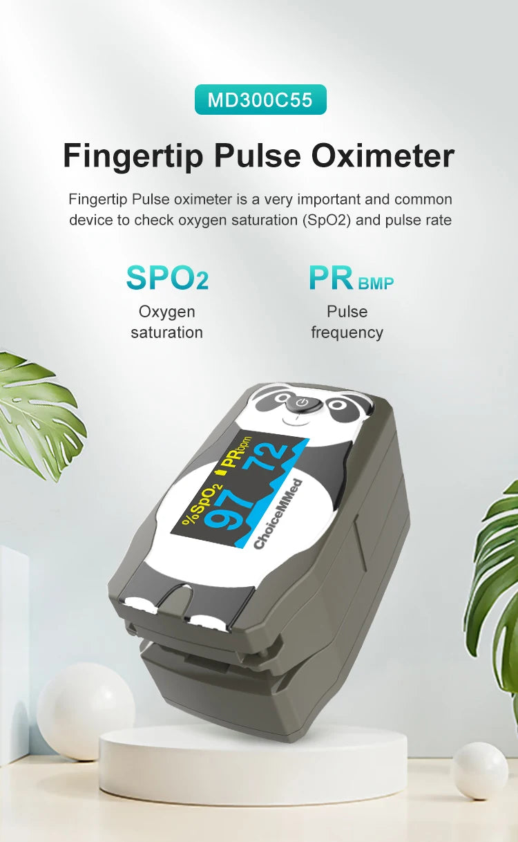 ChoiceMMed Pediatric Finger Pulse Oximeter with OLED Display