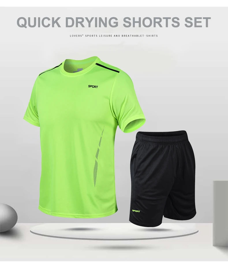 CHRLCK Men’s Quick-Dry Running & Outdoor Sports Set