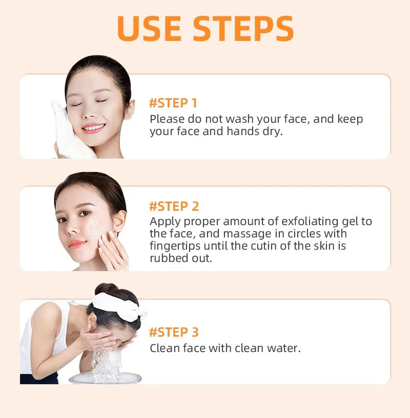 Orange Exfoliating Gel – Brightening & Peeling Moisturizer (50g)