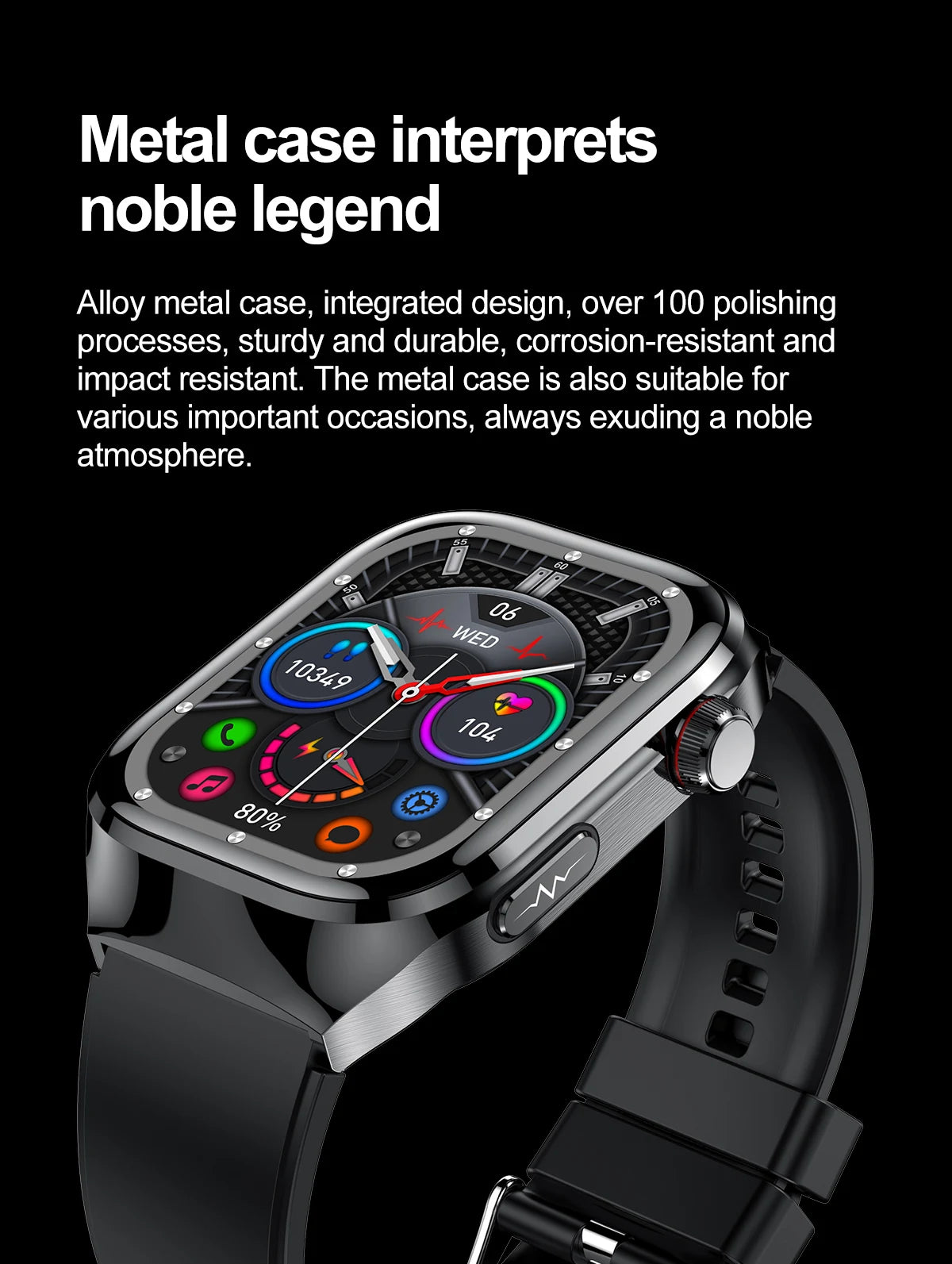 2025 Micro Physical Exam Smartwatch with Uric Acid & Body Fat Monitor