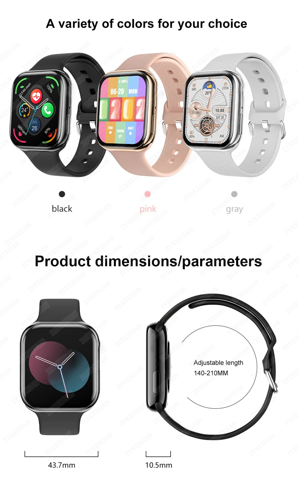 IW10 Series Smartwatch with GPS & Bluetooth Call for Android/iOS