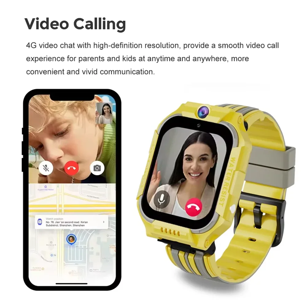 5G Kids Smartwatch with GPS, Video Call & Waterproof Design