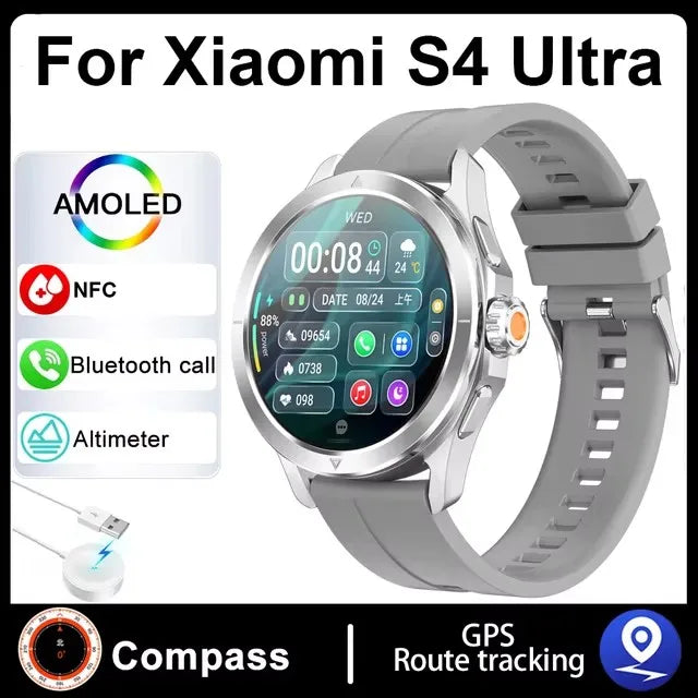 2025 Xiaomi S4 Ultra GPS Smartwatch with AMOLED & NFC