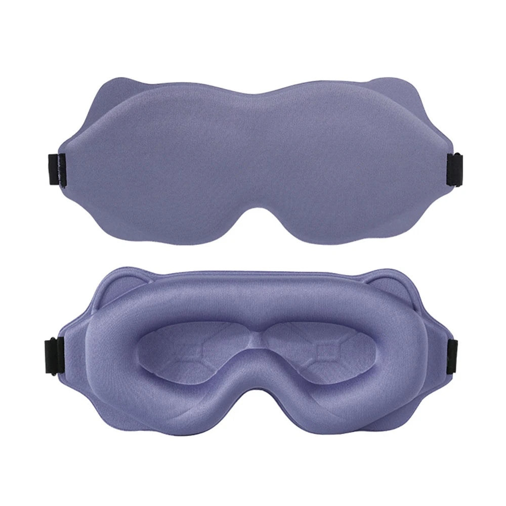 3D Contoured Sleep Mask for Eyes – Light Blocking & Breathable
