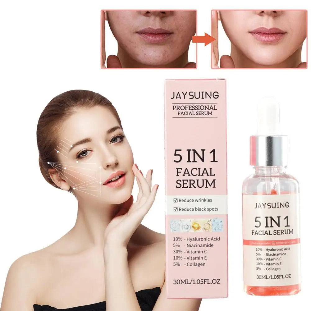 5-in-1 Hyaluronic Acid Vitamin C Collagen Face Serum