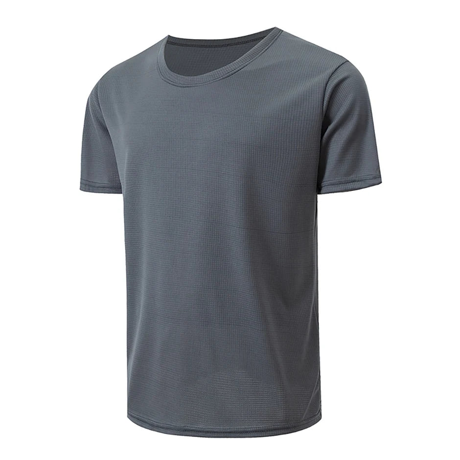 Men’s Waffle Sports Shirt – Short Sleeve Training Tee (1/5 Pcs)