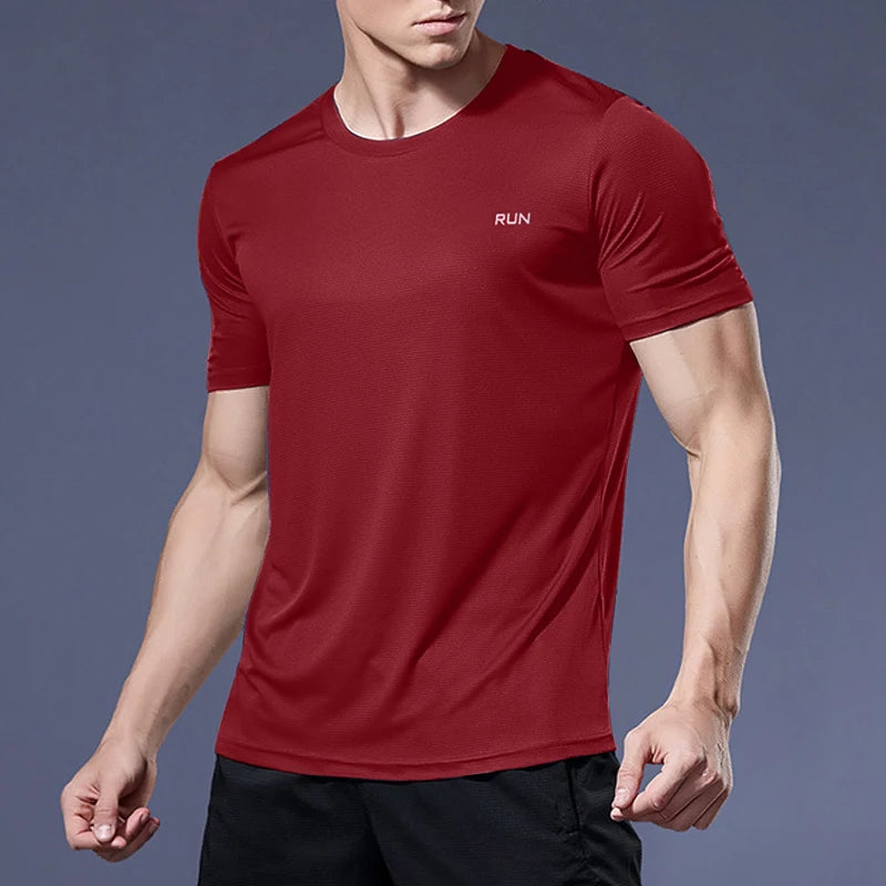 Men’s Quick-Dry Sports Shirt – Compression Fit Gym & Soccer Tee