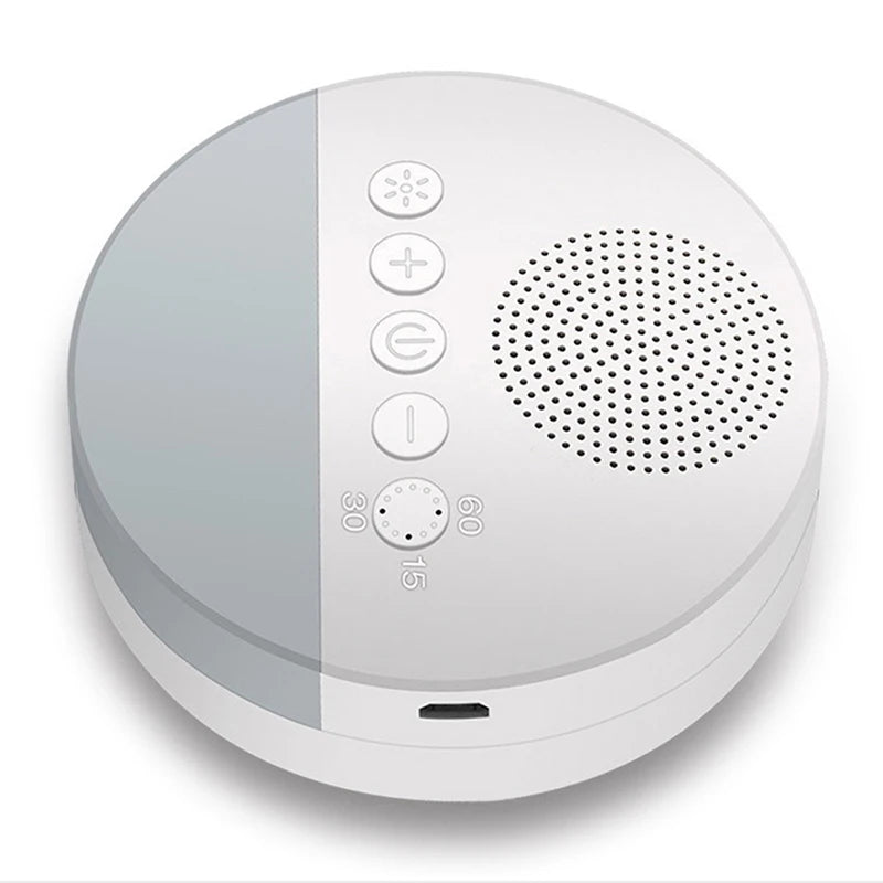 USB Rechargeable Baby White Noise Machine with Night Light & Timer