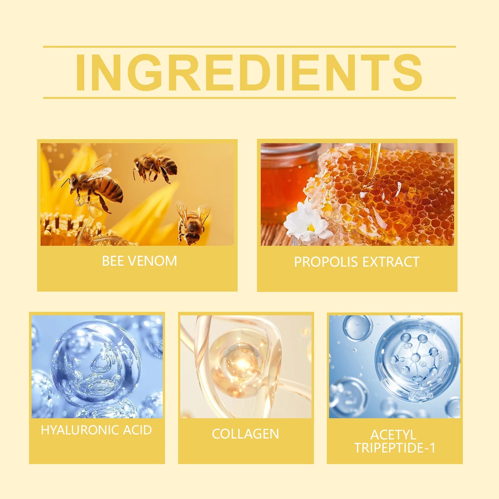 Bee-Venom Neck Care Stick with Collagen for Lift & Moisturizing