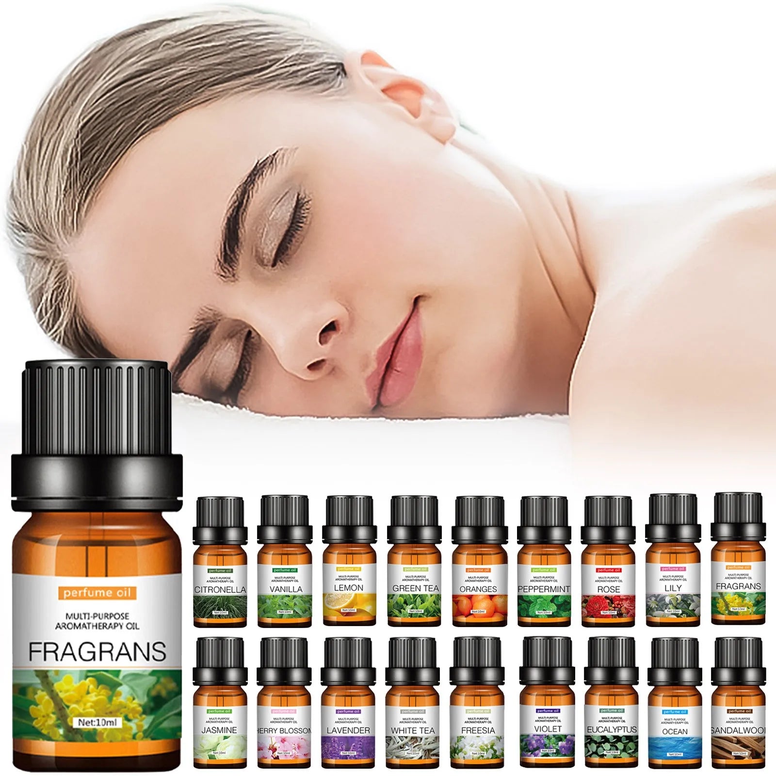 Flower & Fruit Essential Oil – Water-Soluble Aromatherapy for Diffusers
