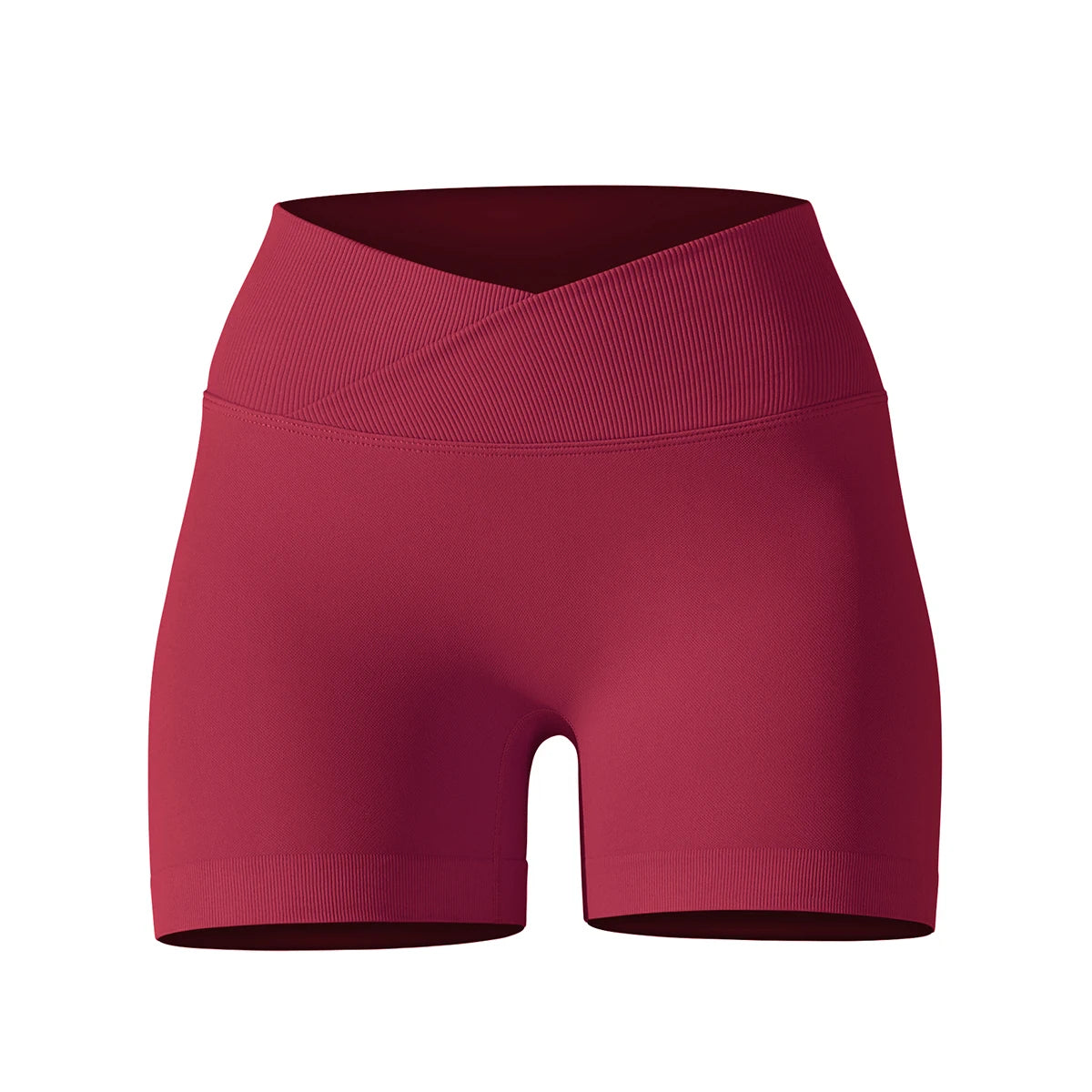 Crossover Waist Women’s Yoga Gym Shorts