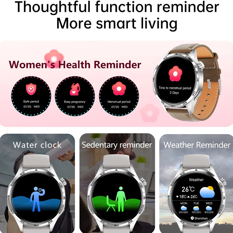 GT5 Pro Smartwatch with AMOLED, GPS, NFC & Bluetooth Call