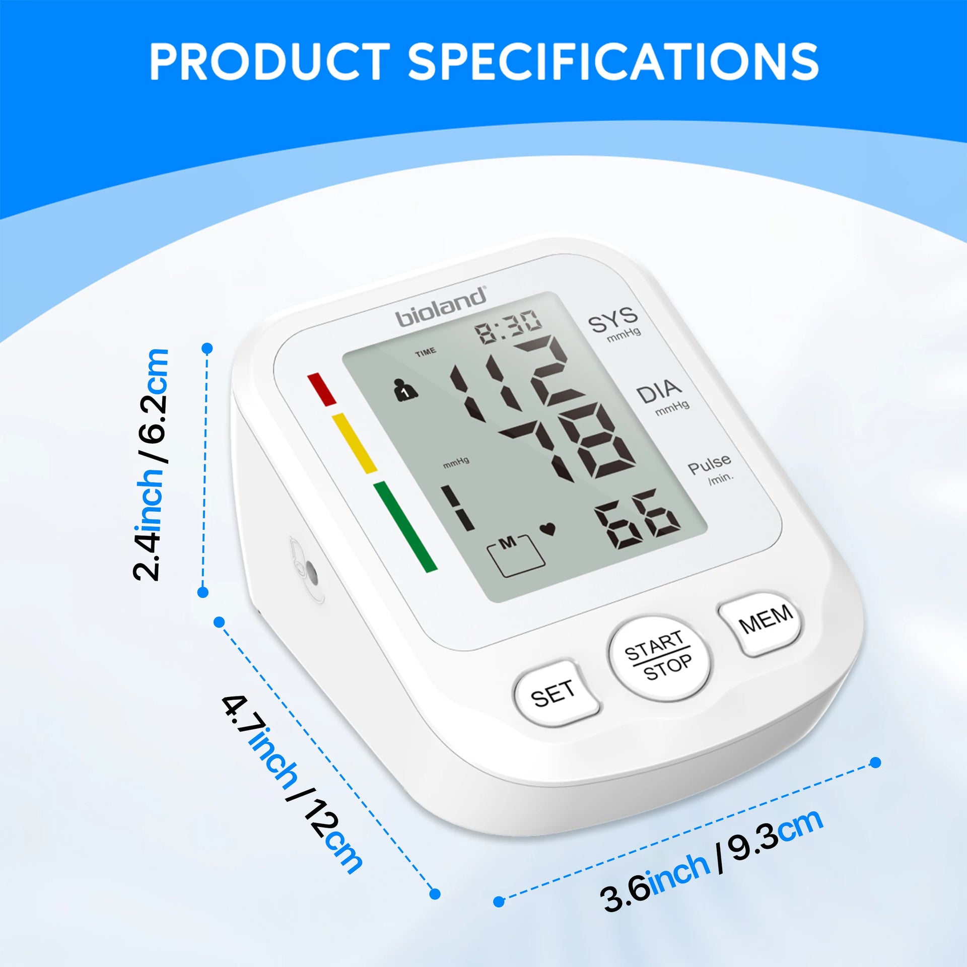 Bioland 2005 Upper Arm Digital Blood Pressure Monitor