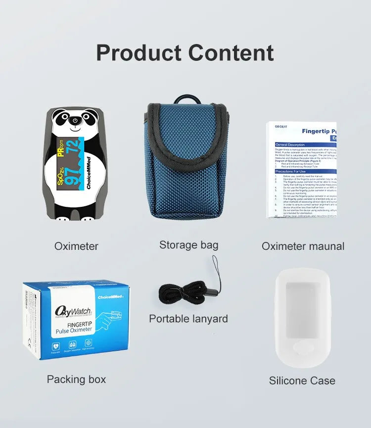 ChoiceMMed Pediatric Finger Pulse Oximeter with OLED Display