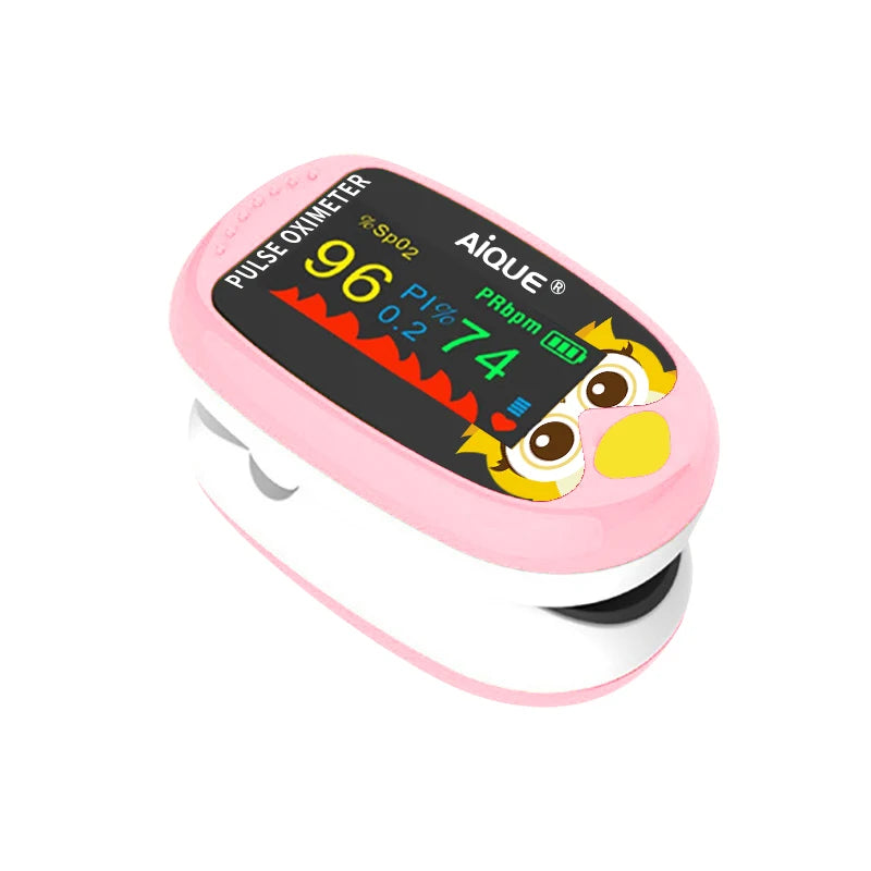 AiQUE Pediatric Finger Pulse Oximeter – Child & Baby SpO₂ Monitor