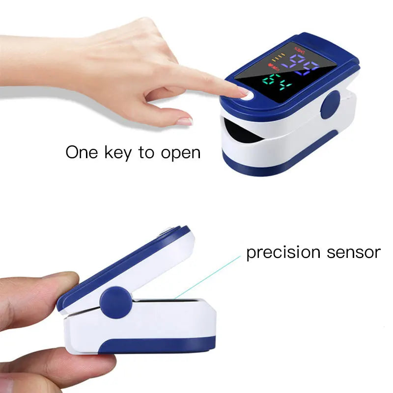 Pulse Oximeter Finger Clip – SpO₂ & Heart Rate Monitor