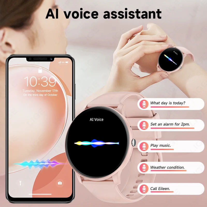 2025 Bluetooth Smart Watch for Women & Men with Fitness Tracker