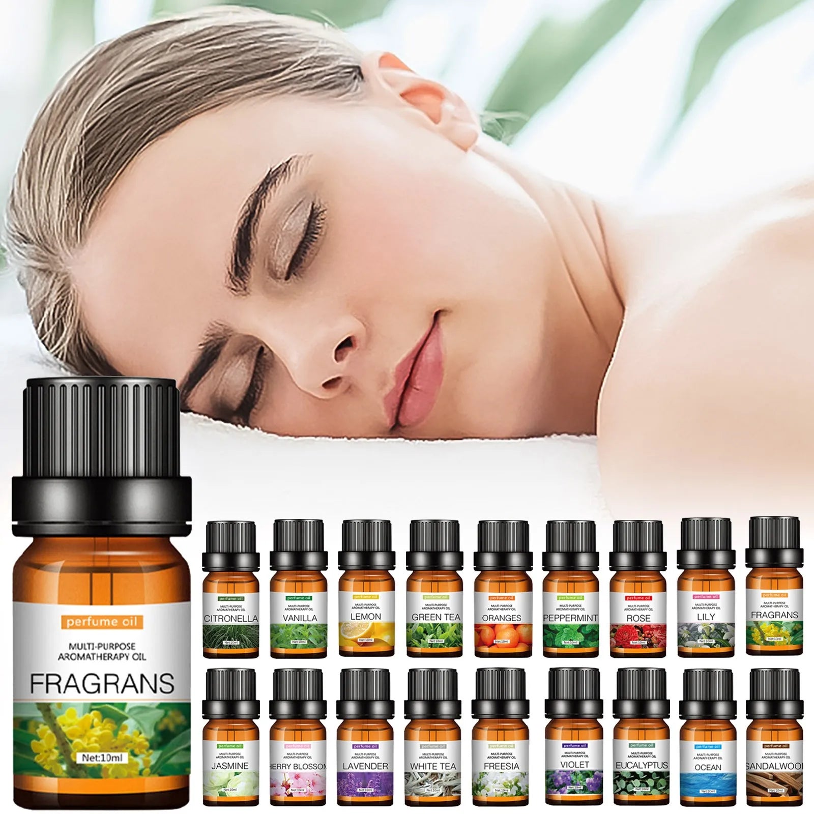 Flower & Fruit Essential Oil – Water-Soluble Aromatherapy for Diffusers