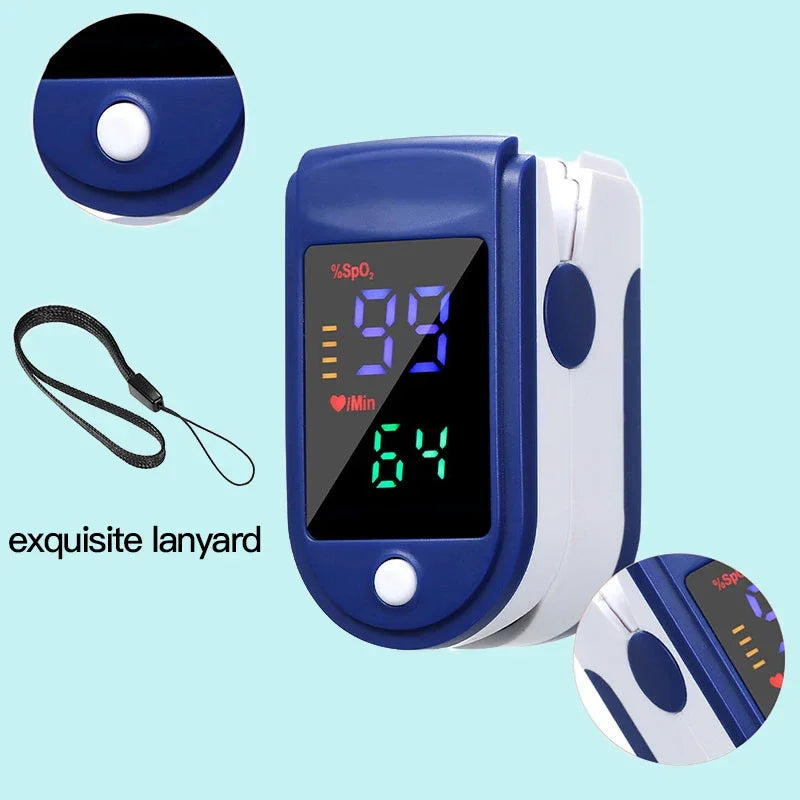 Pulse Oximeter Finger Clip – SpO₂ & Heart Rate Monitor
