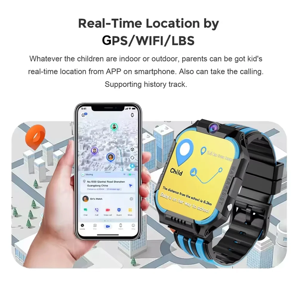 5G Kids Smartwatch with GPS, Video Call & Waterproof Design