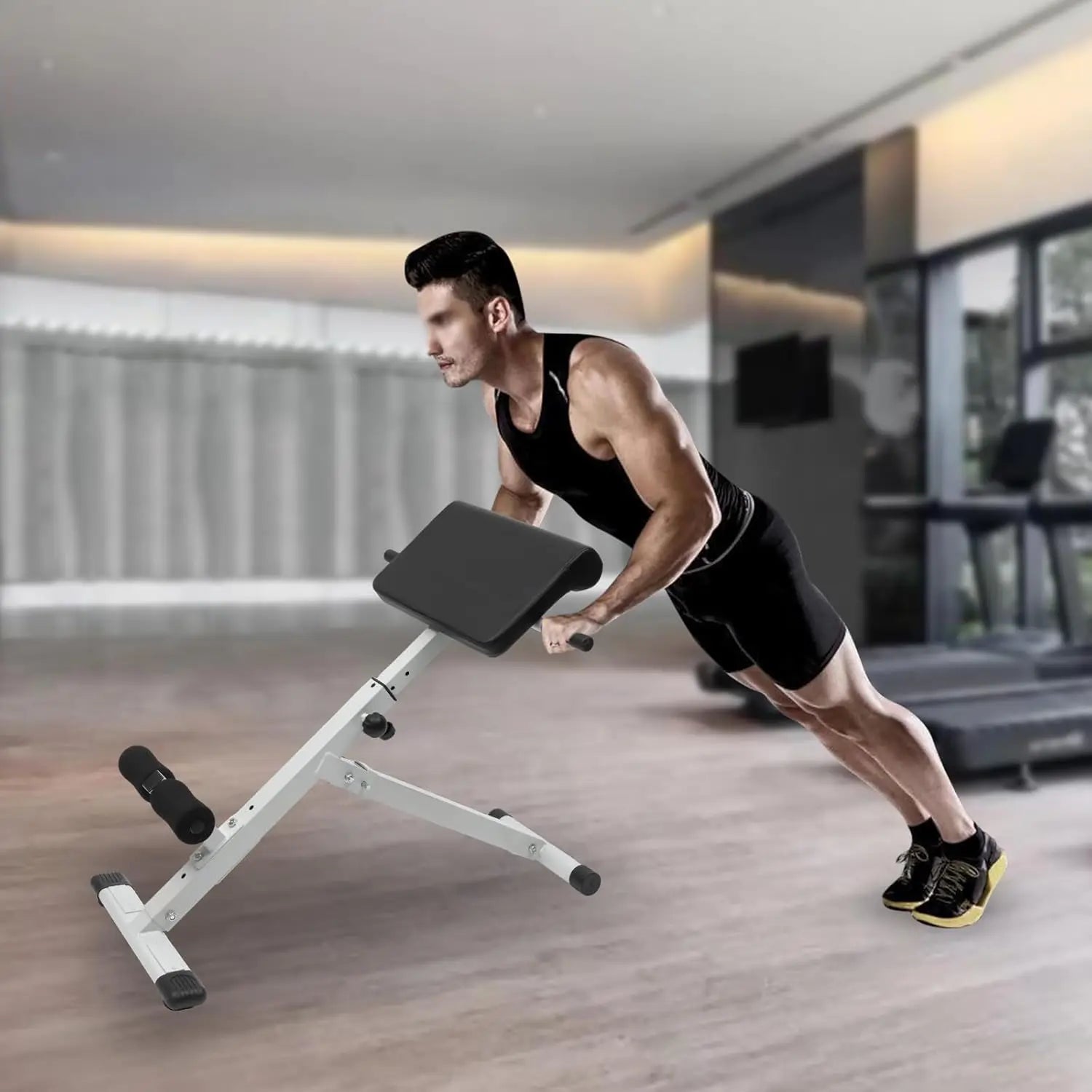 Adjustable Roman Chair Back Extension Bench for Home Gym
