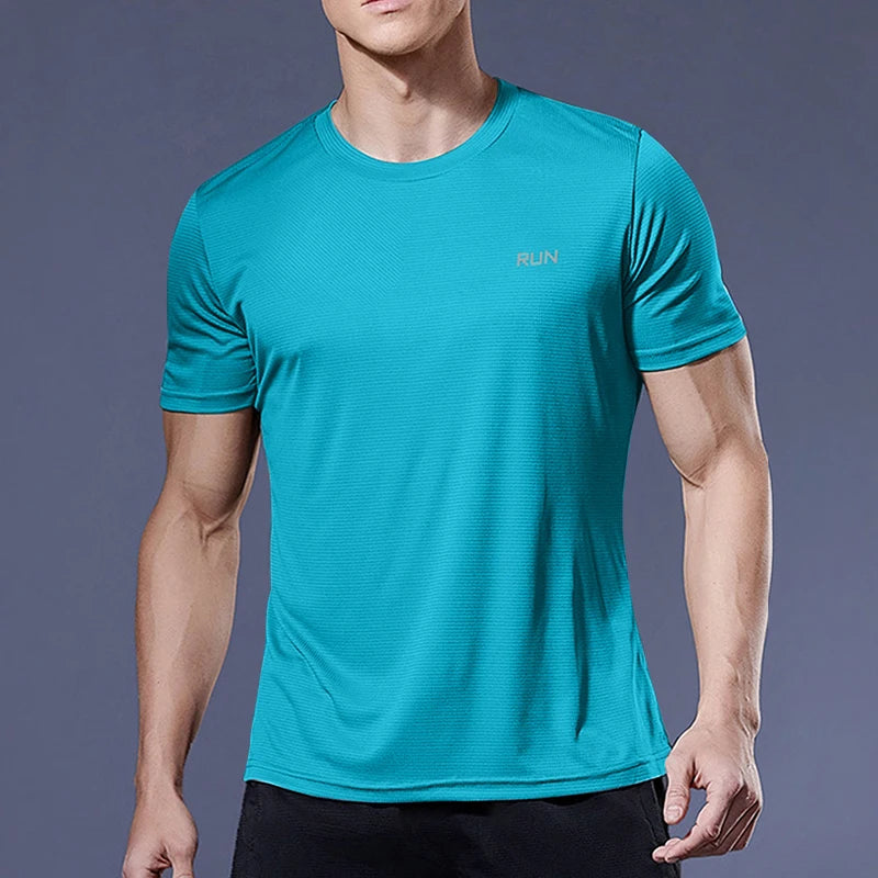 Men’s Quick-Dry Sports Shirt – Compression Fit Gym & Soccer Tee