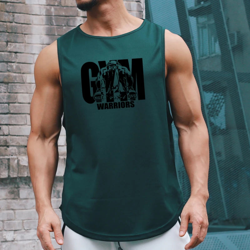 Men’s Summer Mesh Quick-Dry Sleeveless Gym Tank Top