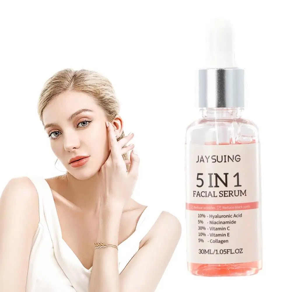 5-in-1 Hyaluronic Acid Vitamin C Collagen Face Serum