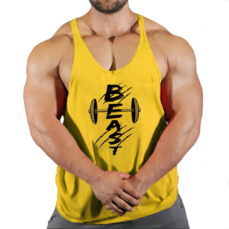 Men’s 2023 Cotton Fitness Tank Top – Bodybuilding & Running