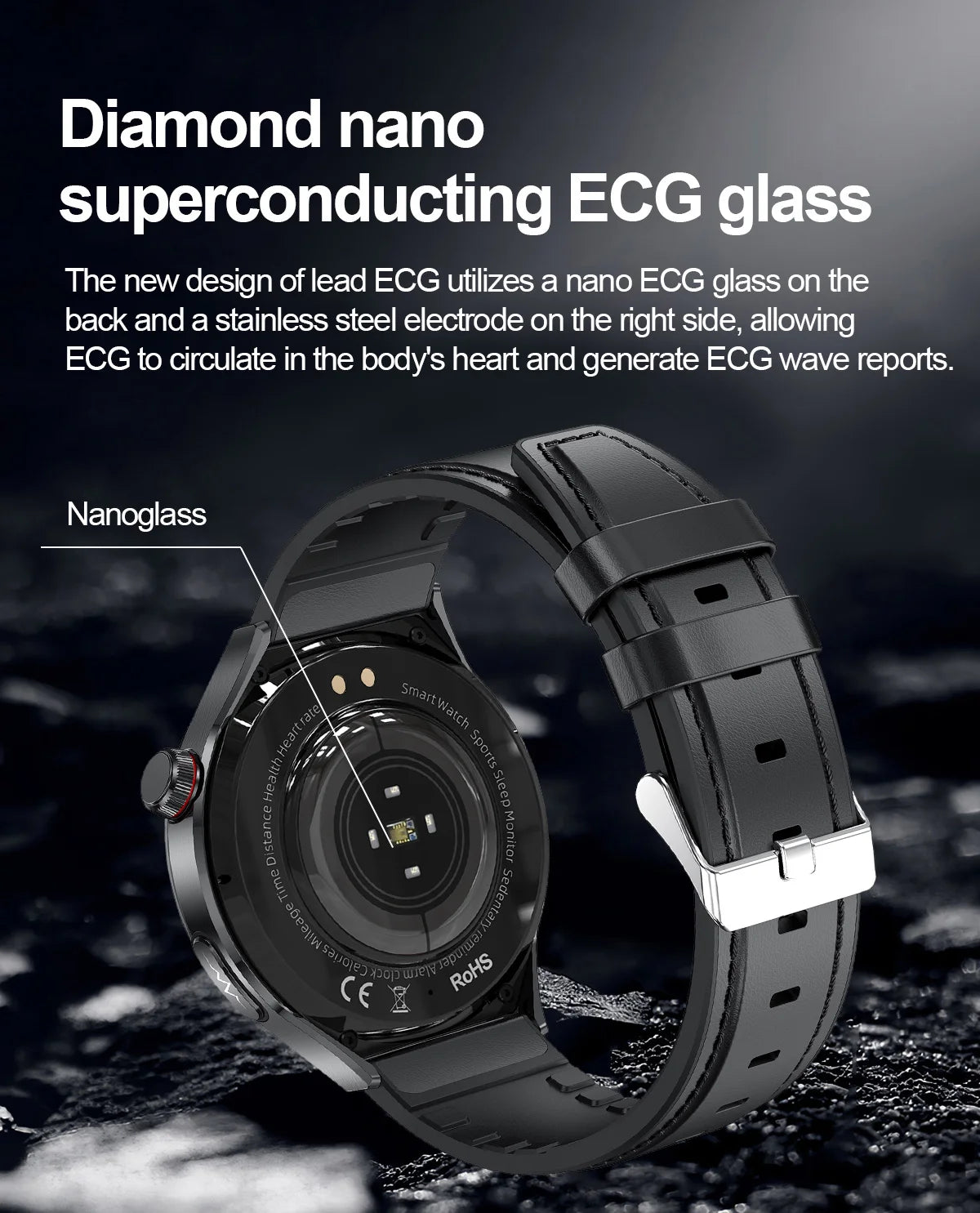 2025 Nursing-Grade Health Smartwatch with ECG, PPG & Bluetooth Call
