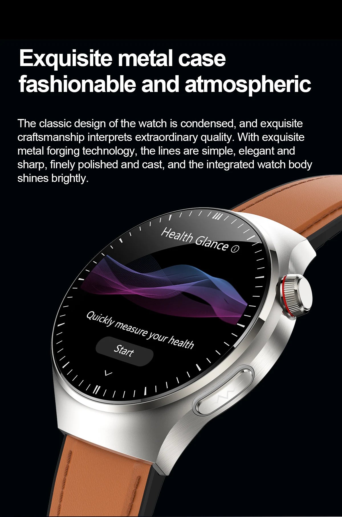2025 Nursing-Grade Health Smartwatch with ECG, PPG & Bluetooth Call