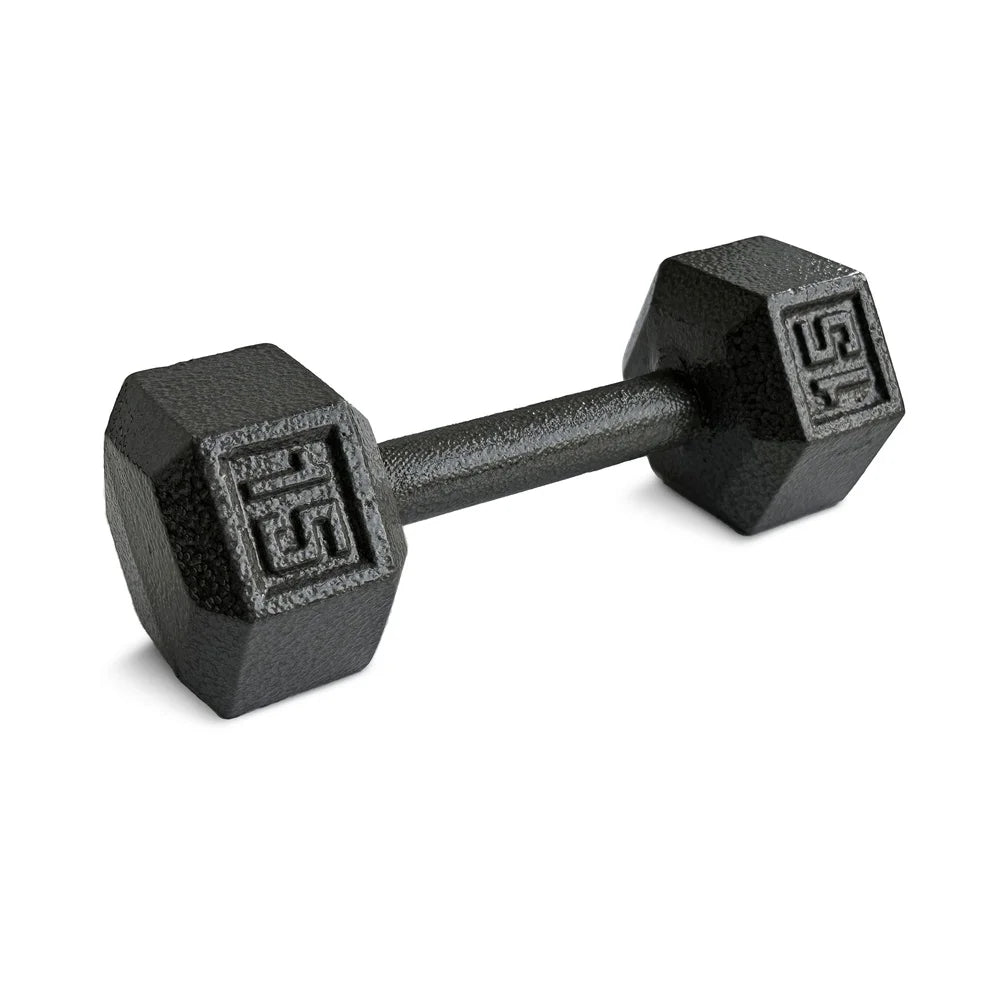 5lb Cast Iron Dumbbell Pair for Strength Training