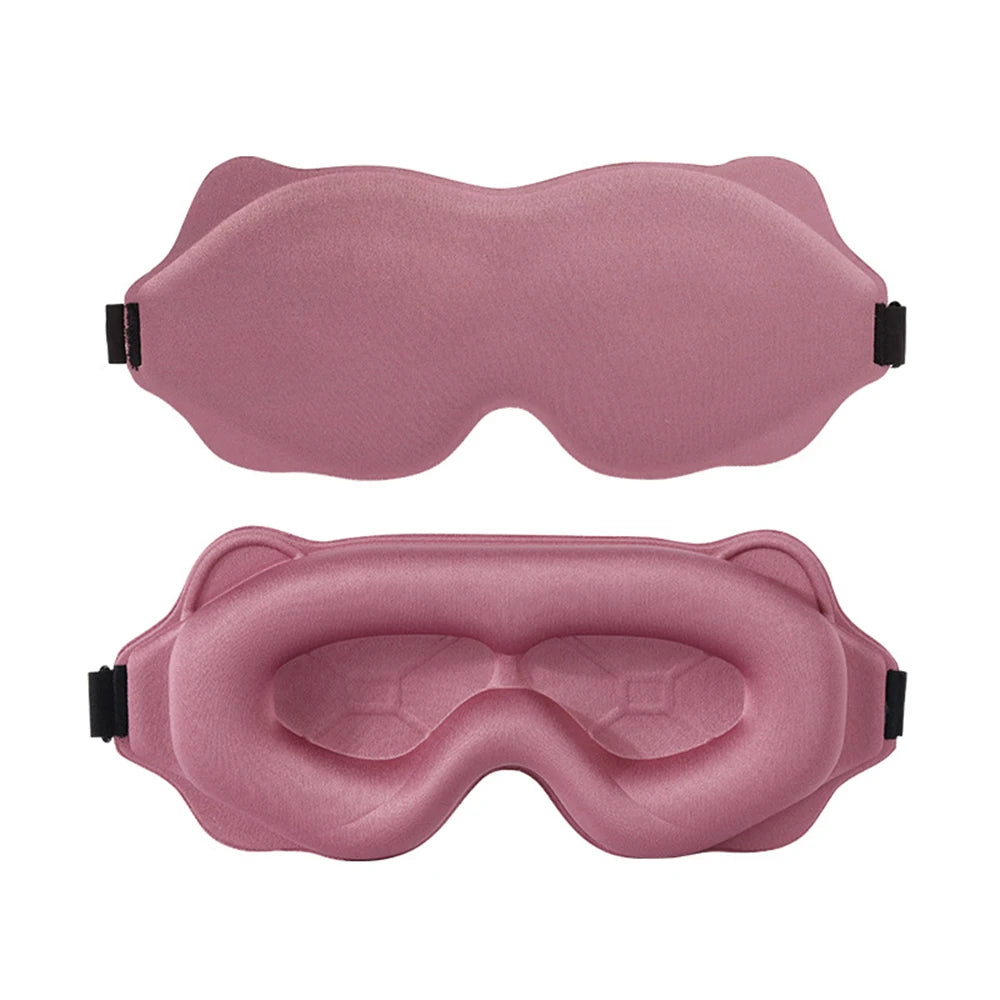 3D Contoured Sleep Mask for Eyes – Light Blocking & Breathable